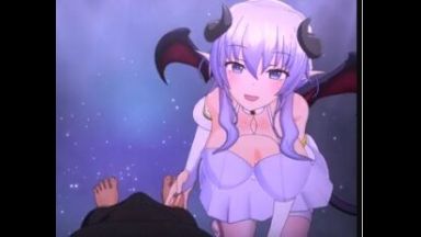 ［エロアニメ］エロいお姉さんがやさしく話ながら着衣のままで股間をサワサワお触りしてくれるぞ…人間じゃなくて角なんか生えてるけどねのthumbnail