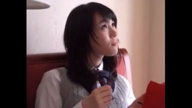 ☆北川ゆず☆向井藍☆巨乳☆痴女♥みんな観て…向井藍※ＪＫ♥イチャラブがいいんでしょ…パイパンで勃起しようよ…制服のthumbnail