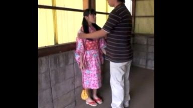 ☆和服☆和装☆女子中学生☆無毛！すきねぇ…アナル※お尻！尻穴を観ようよ…中○生でエッチエロ動画x中学生のthumbnail