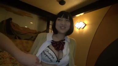 【広瀬うみ】黒髪ショートカットヘアロリ童顔ロリ巨乳美少女JKの援交JKパパ活JK生ハメ生中出しハメ撮りセックスのthumbnail