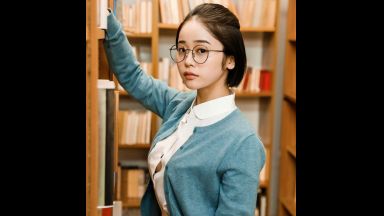 【MINAMO】図書館で文学少女と、こっそり声を押し殺して、フェラ抜き顔射… 自宅でアニコス美女と、コスプレ性交…のthumbnail