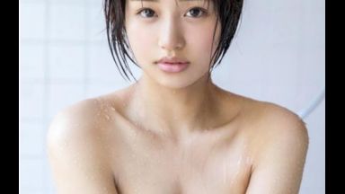 【唯井まひろ】「ああぁぁん♡潮吹きが止まらないんです！！」潮吹き体質のショートカット巨乳美人がマ○コを擦られて大量潮吹きのthumbnail