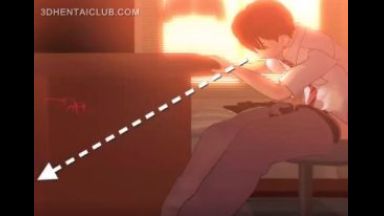 ［3Dエロアニメ］透明になっちゃった女の子が好奇心で友人のセンズリ鑑賞してたらつい舐めてしまったんだよのthumbnail