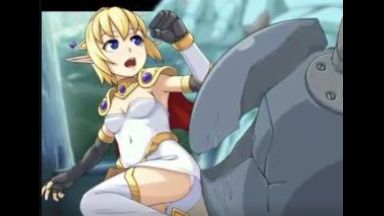 ［エロアニメ］この城の元の主だったらしいエルフ嬢はモンスターに凌辱されてその華奢な体がぶっ壊れてしまいそうですのthumbnail