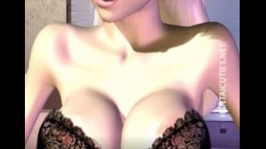 ［3Dエロアニメ］青い瞳の金髪美人が慣れない手つきで手コキしてからのフェラチオ…そして何かしてほしいことがあるかと聞いてパイズリし始めるのthumbnail