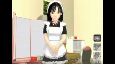 ［3Dエロアニメ］ぐうかわメイドちゃんをゆっくりスローなテンポでエッチに引き込んでゆく♪なんかいけないことをしてるみたいだのthumbnail