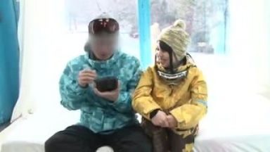 ☆寝取られ☆巨乳☆素人☆素人ナンパ♥みんな観て…素人＠カップル♥マジックミラー号だから最高なのよ…マッサージで激イキエロ動画…中出しのthumbnail