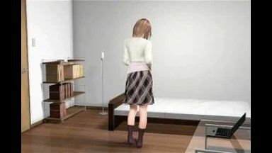 ［3Dエロアニメ］週末に彼女とエッチするのだのthumbnail