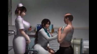 ［3Dエロアニメ］もう最高の診察室なんですよ♪ご奉仕キャラのナースちゃんと色気プンプンの女医さんがエッチな治療してくれるんだからのthumbnail