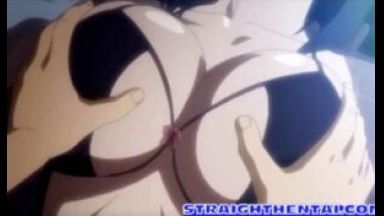 ［エロアニメ］寝ているアンネローゼさんを見ていてたまらず巨乳でパイズリしたくなった青年は思いを遂げて大量ザーメンを顔射のthumbnail