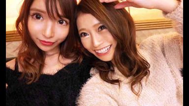 ギャルAV｜渋谷のショップ店員二人組のプライベート乱交映像｜七海ひな 黒咲しずくのthumbnail